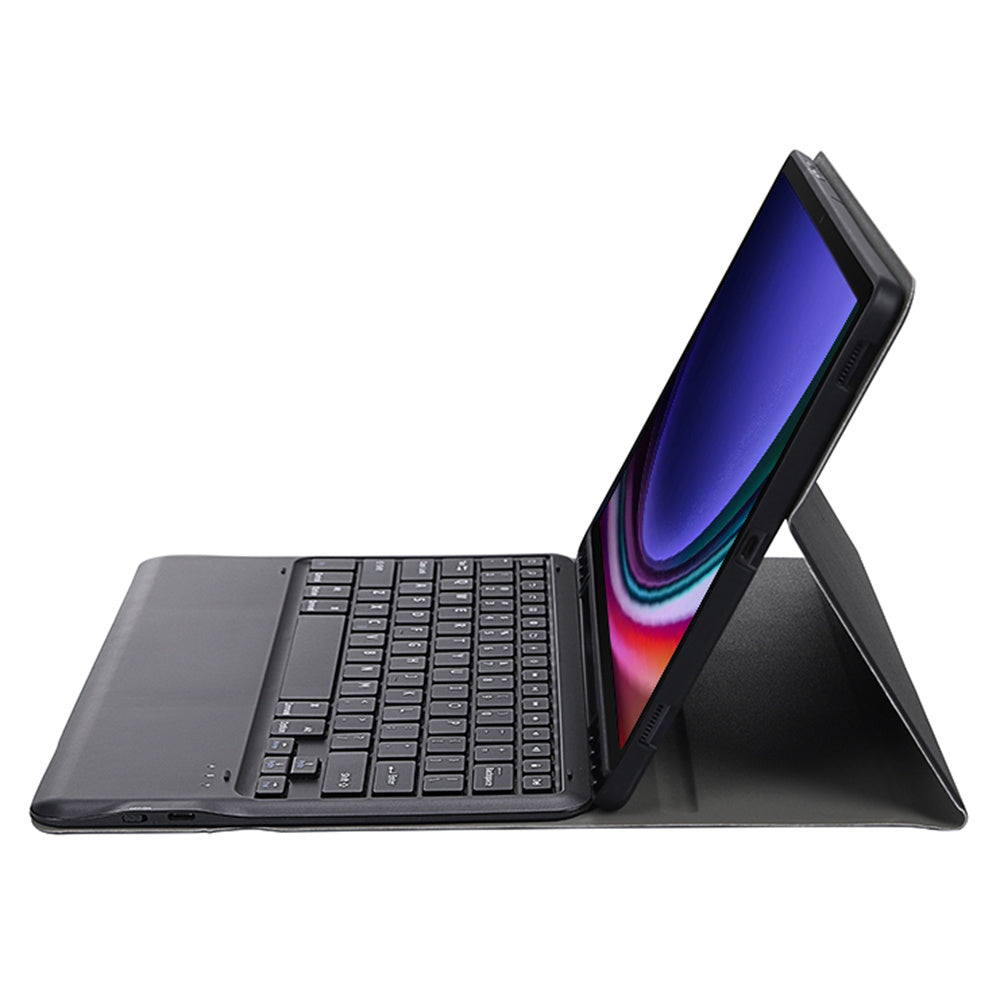 A810B For Samsung Galaxy Tab S9+ X810 / X816 / X818 Detachable Bluetooth Keyboard Case Shockproof Tablet Cover with Pen Slot