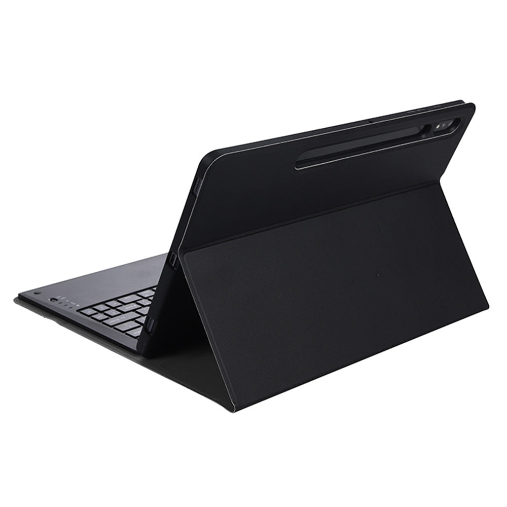 A810B For Samsung Galaxy Tab S9+ X810 / X816 / X818 Detachable Bluetooth Keyboard Case Shockproof Tablet Cover with Pen Slot
