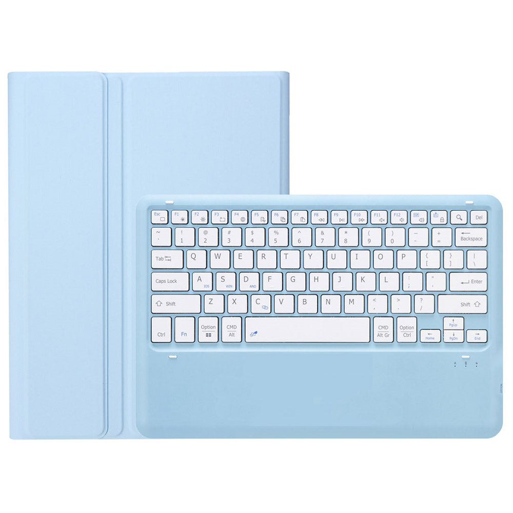 A810B For Samsung Galaxy Tab S9+ X810 / X816 / X818 Detachable Bluetooth Keyboard Case Shockproof Tablet Cover with Pen Slot