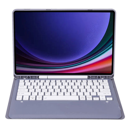 A810B For Samsung Galaxy Tab S9+ X810 / X816 / X818 Detachable Bluetooth Keyboard Case Shockproof Tablet Cover with Pen Slot