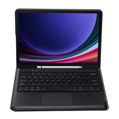 A810B-A For Samsung Galaxy Tab S9+ X810 / X816 / X818 Detachable Bluetooth Keyboard Case with Touchpad, Protective Tablet Case