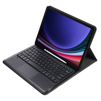 A810B-A For Samsung Galaxy Tab S9+ X810 / X816 / X818 Detachable Bluetooth Keyboard Case with Touchpad, Protective Tablet Case
