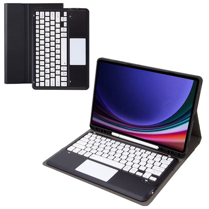A810B-A For Samsung Galaxy Tab S9+ X810 / X816 / X818 Detachable Bluetooth Keyboard Case with Touchpad, Protective Tablet Case