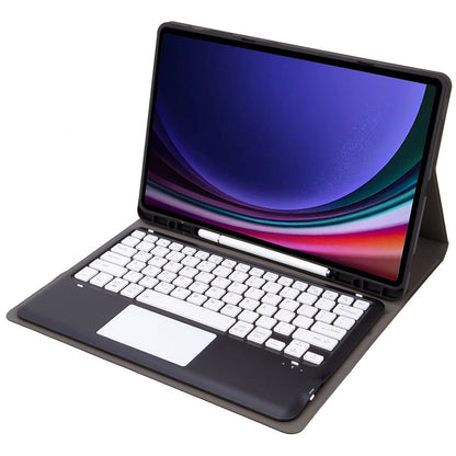 A810B-A For Samsung Galaxy Tab S9+ X810 / X816 / X818 Detachable Bluetooth Keyboard Case with Touchpad, Protective Tablet Case