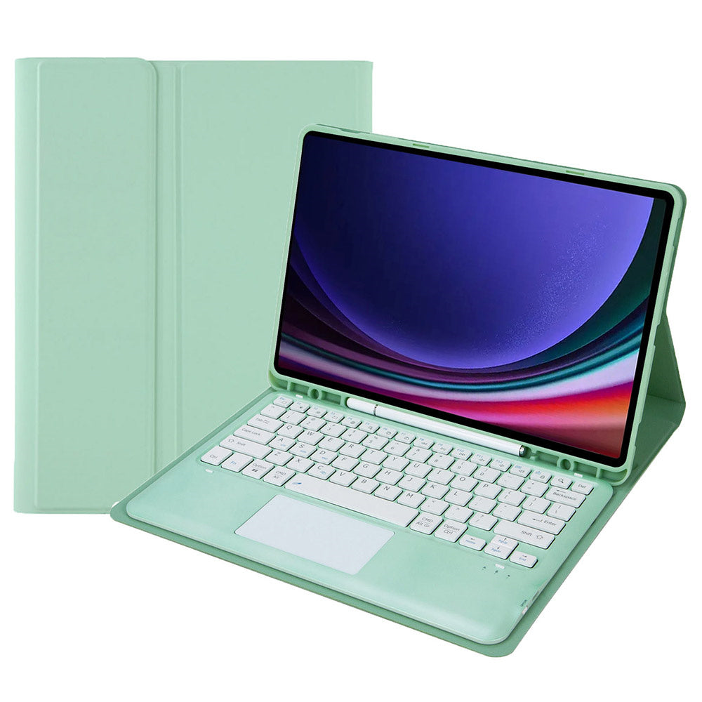 A810B-A For Samsung Galaxy Tab S9+ X810 / X816 / X818 Detachable Bluetooth Keyboard Case with Touchpad, Protective Tablet Case