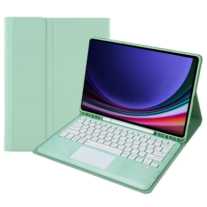 A810B-A For Samsung Galaxy Tab S9+ X810 / X816 / X818 Detachable Bluetooth Keyboard Case with Touchpad, Protective Tablet Case