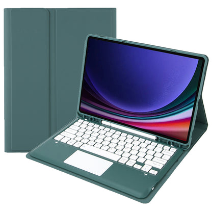 A810B-A For Samsung Galaxy Tab S9+ X810 / X816 / X818 Detachable Bluetooth Keyboard Case with Touchpad, Protective Tablet Case