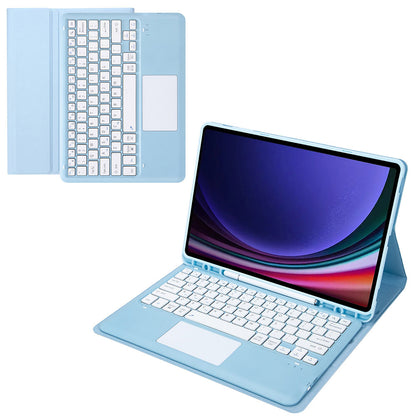 A810B-A For Samsung Galaxy Tab S9+ X810 / X816 / X818 Detachable Bluetooth Keyboard Case with Touchpad, Protective Tablet Case