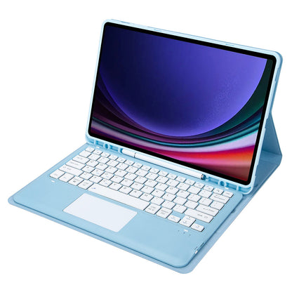 A810B-A For Samsung Galaxy Tab S9+ X810 / X816 / X818 Detachable Bluetooth Keyboard Case with Touchpad, Protective Tablet Case