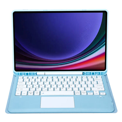 A810B-A For Samsung Galaxy Tab S9+ X810 / X816 / X818 Detachable Bluetooth Keyboard Case with Touchpad, Protective Tablet Case