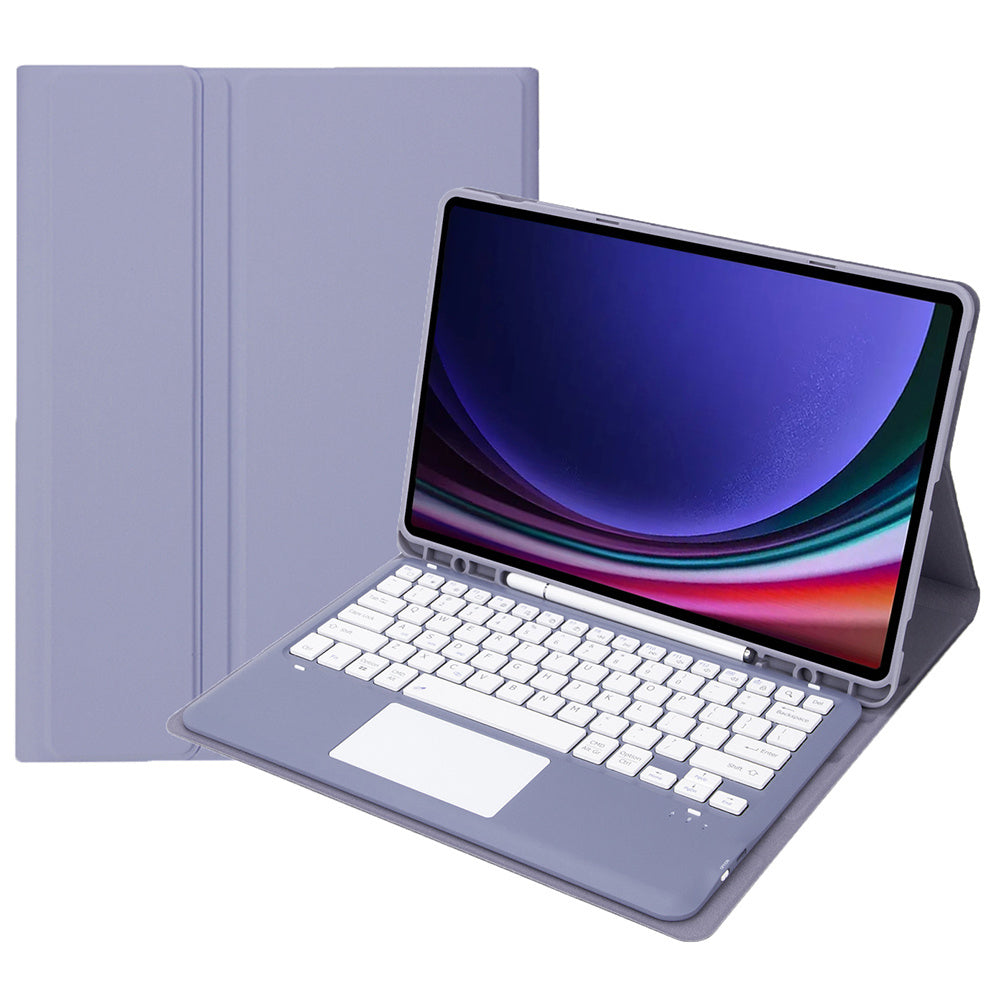A810B-A For Samsung Galaxy Tab S9+ X810 / X816 / X818 Detachable Bluetooth Keyboard Case with Touchpad, Protective Tablet Case