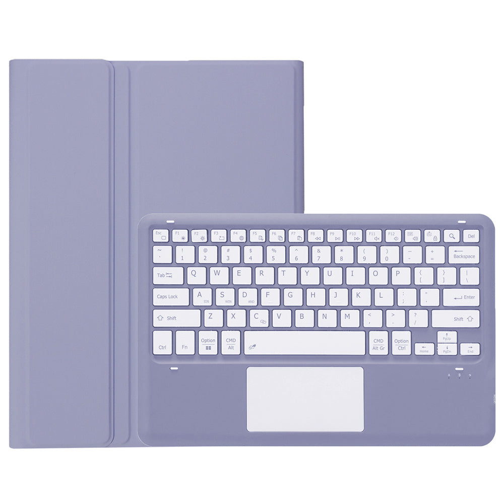 A810B-A For Samsung Galaxy Tab S9+ X810 / X816 / X818 Detachable Bluetooth Keyboard Case with Touchpad, Protective Tablet Case
