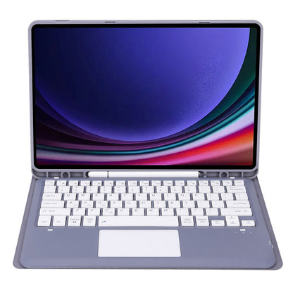 A810B-A For Samsung Galaxy Tab S9+ X810 / X816 / X818 Detachable Bluetooth Keyboard Case with Touchpad, Protective Tablet Case