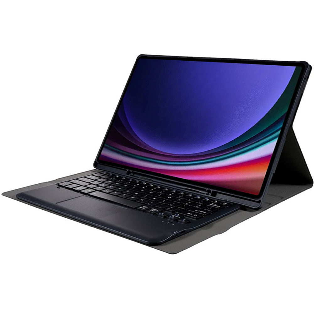 A910B-A For Samsung Galaxy Tab S9 Ultra X910 / X916B / X918U Removable Bluetooth Keyboard with TouchPad Protective Case