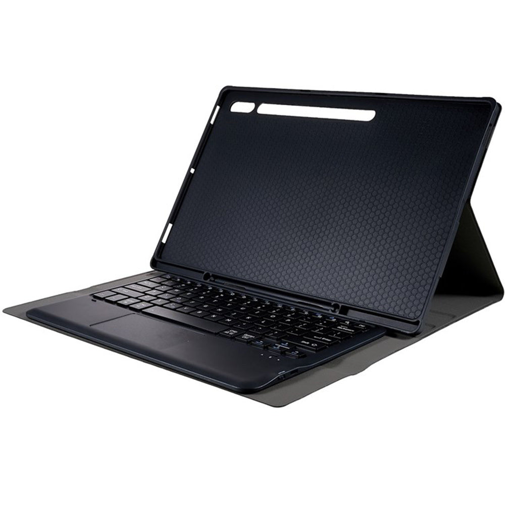 A910B-A For Samsung Galaxy Tab S9 Ultra X910 / X916B / X918U Removable Bluetooth Keyboard with TouchPad Protective Case