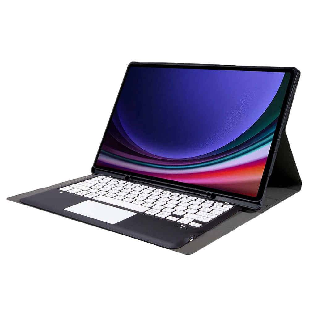 A910B-A For Samsung Galaxy Tab S9 Ultra X910 / X916B / X918U Removable Bluetooth Keyboard with TouchPad Protective Case