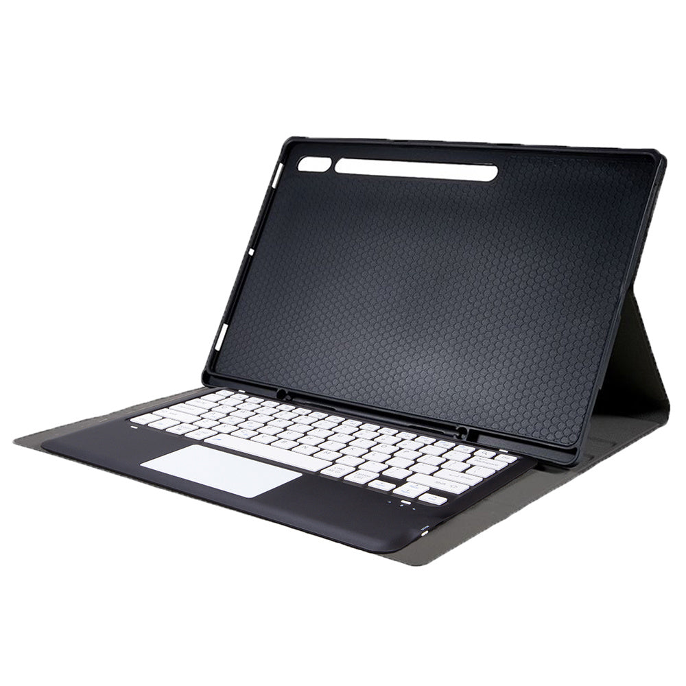 A910B-A For Samsung Galaxy Tab S9 Ultra X910 / X916B / X918U Removable Bluetooth Keyboard with TouchPad Protective Case