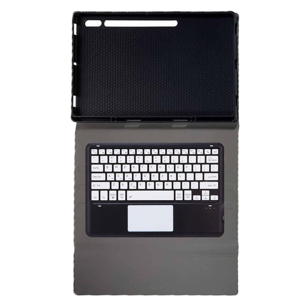 A910B-A For Samsung Galaxy Tab S9 Ultra X910 / X916B / X918U Removable Bluetooth Keyboard with TouchPad Protective Case
