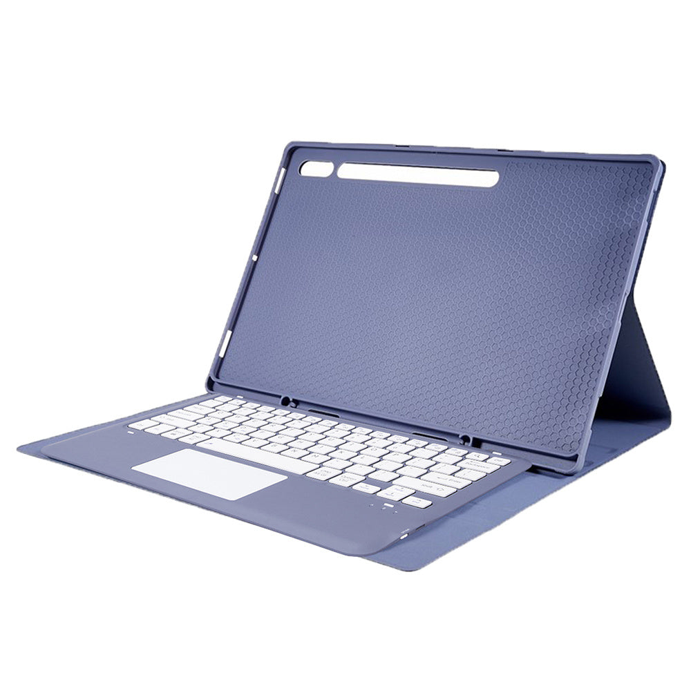 A910B-A For Samsung Galaxy Tab S9 Ultra X910 / X916B / X918U Removable Bluetooth Keyboard with TouchPad Protective Case