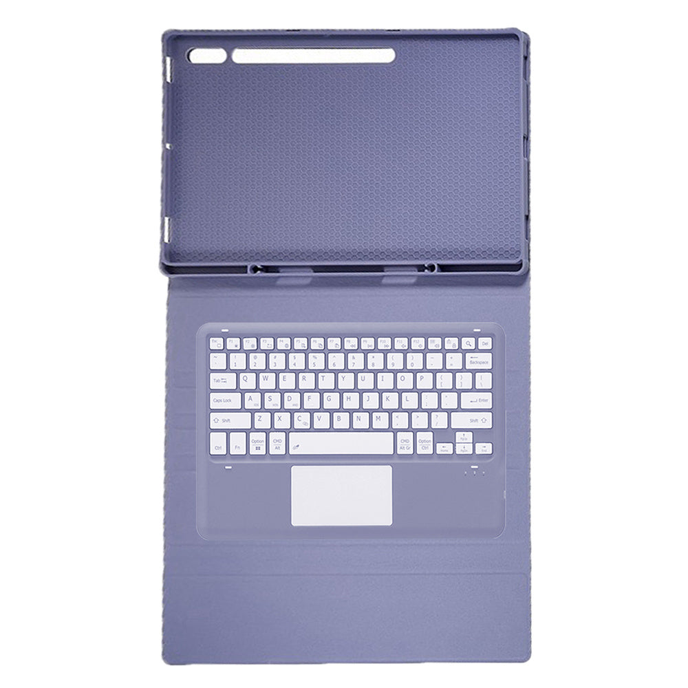 A910B-A For Samsung Galaxy Tab S9 Ultra X910 / X916B / X918U Removable Bluetooth Keyboard with TouchPad Protective Case