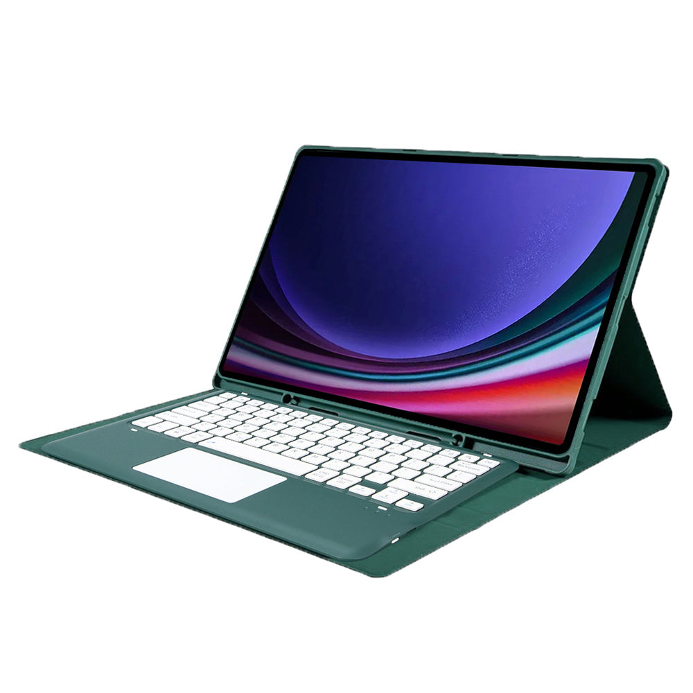 A910B-A For Samsung Galaxy Tab S9 Ultra X910 / X916B / X918U Removable Bluetooth Keyboard with TouchPad Protective Case