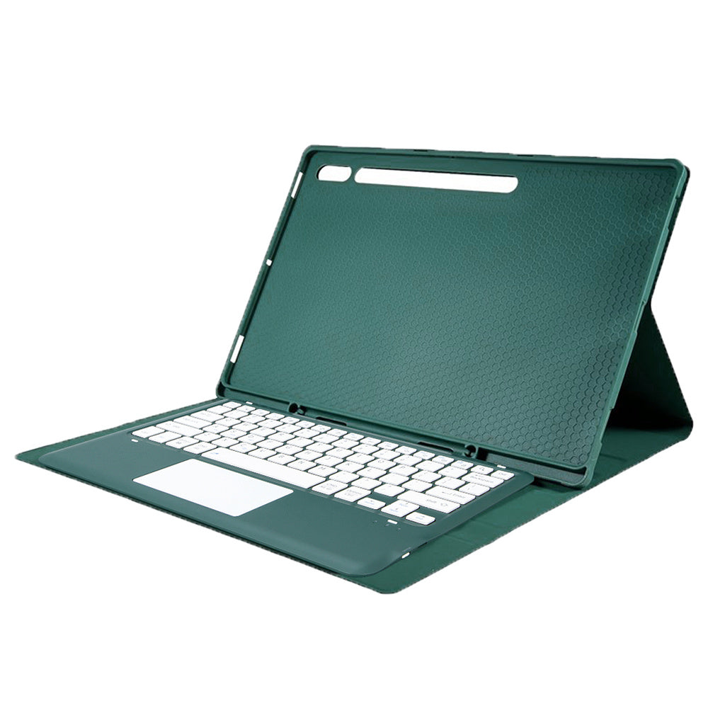 A910B-A For Samsung Galaxy Tab S9 Ultra X910 / X916B / X918U Removable Bluetooth Keyboard with TouchPad Protective Case