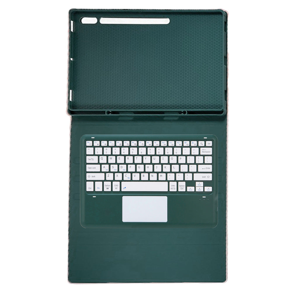 A910B-A For Samsung Galaxy Tab S9 Ultra X910 / X916B / X918U Removable Bluetooth Keyboard with TouchPad Protective Case