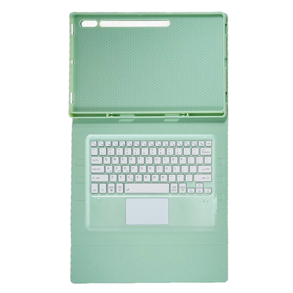 A910B-A For Samsung Galaxy Tab S9 Ultra X910 / X916B / X918U Removable Bluetooth Keyboard with TouchPad Protective Case