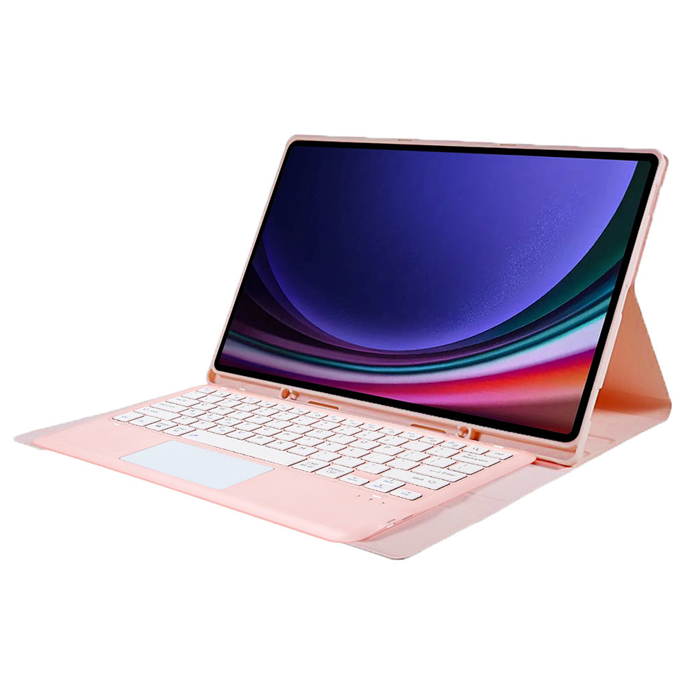 A910B-A For Samsung Galaxy Tab S9 Ultra X910 / X916B / X918U Removable Bluetooth Keyboard with TouchPad Protective Case