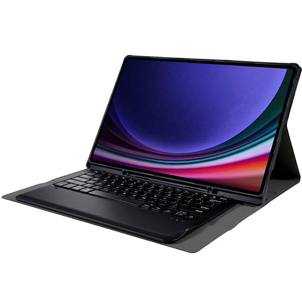 A910B For Samsung Galaxy Tab S9 Ultra X910 / X916B / X918U Detachable Bluetooth Keyboard Case Pencil Slot Protective Tablet Case