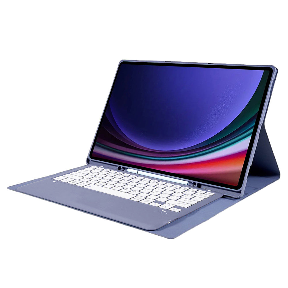 A910B For Samsung Galaxy Tab S9 Ultra X910 / X916B / X918U Detachable Bluetooth Keyboard Case Pencil Slot Protective Tablet Case