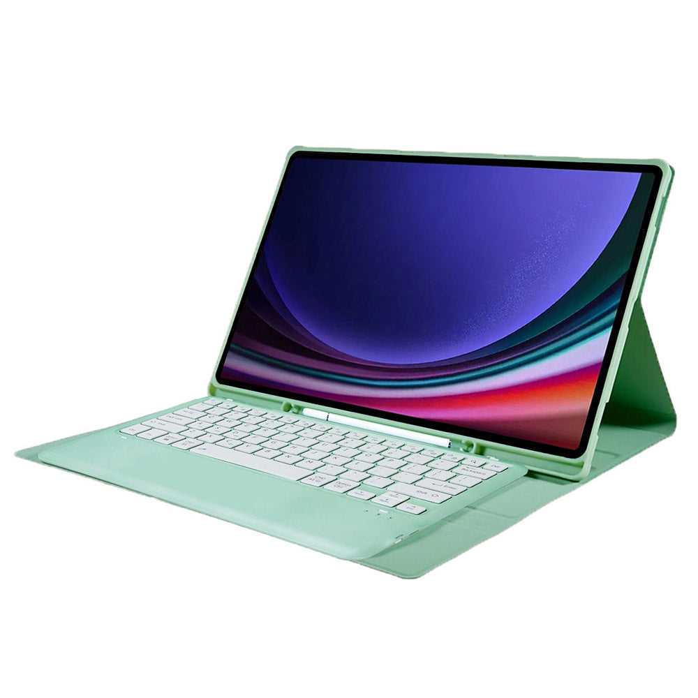 A910B For Samsung Galaxy Tab S9 Ultra X910 / X916B / X918U Detachable Bluetooth Keyboard Case Pencil Slot Protective Tablet Case