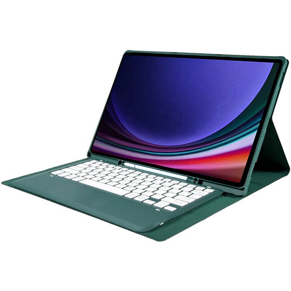 A910B For Samsung Galaxy Tab S9 Ultra X910 / X916B / X918U Detachable Bluetooth Keyboard Case Pencil Slot Protective Tablet Case