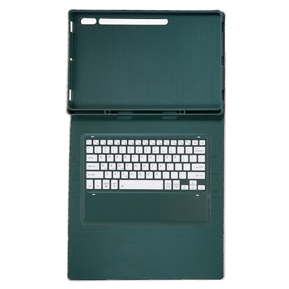 A910B For Samsung Galaxy Tab S9 Ultra X910 / X916B / X918U Detachable Bluetooth Keyboard Case Pencil Slot Protective Tablet Case