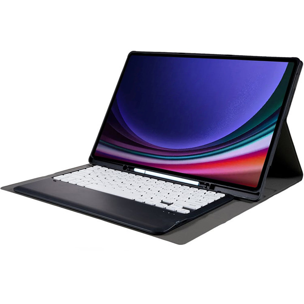 A910B For Samsung Galaxy Tab S9 Ultra X910 / X916B / X918U Detachable Bluetooth Keyboard Case Pencil Slot Protective Tablet Case