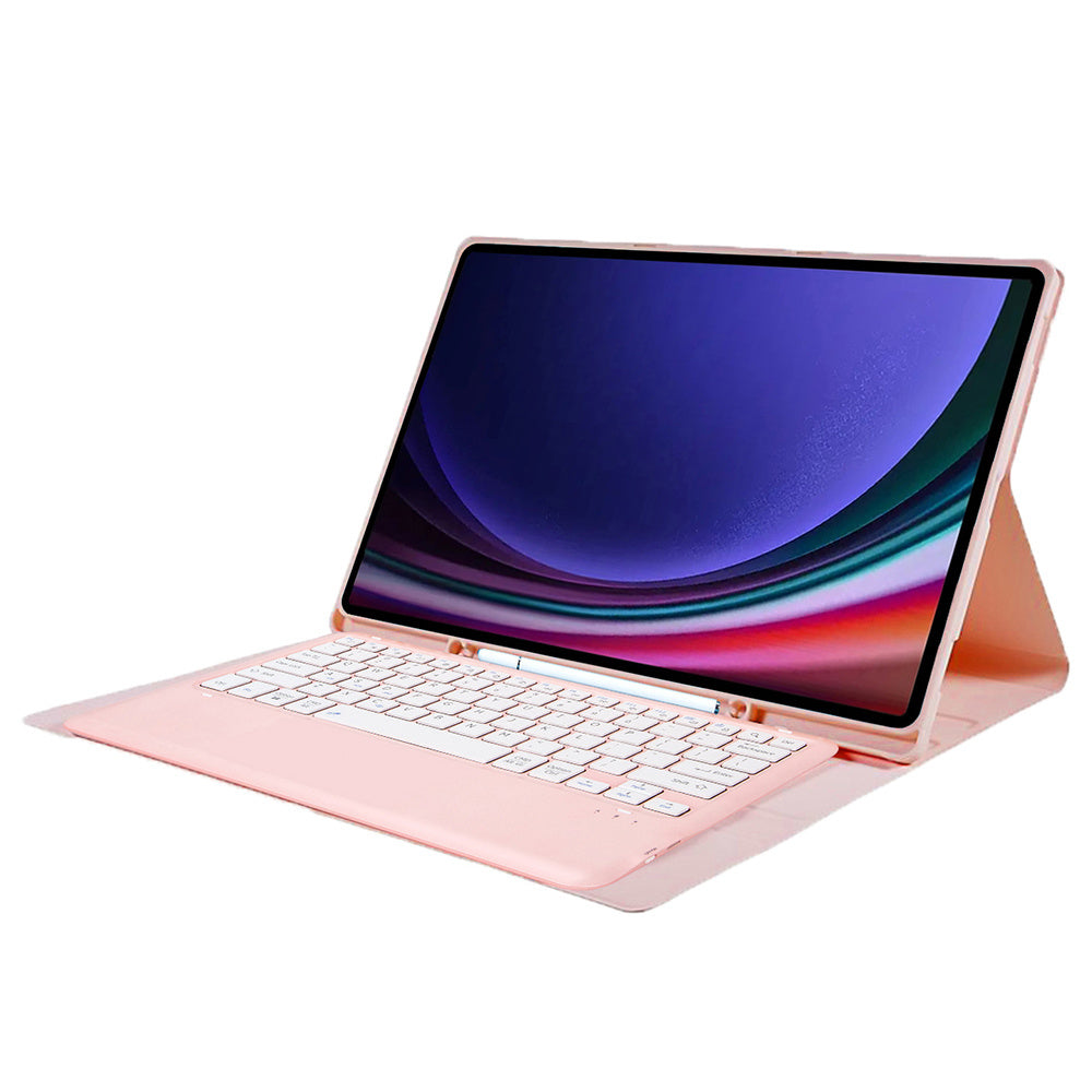 A910B For Samsung Galaxy Tab S9 Ultra X910 / X916B / X918U Detachable Bluetooth Keyboard Case Pencil Slot Protective Tablet Case