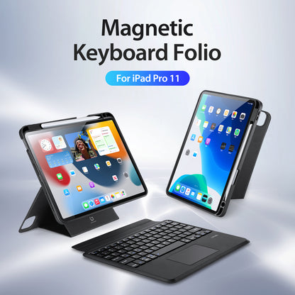 DUX DUCIS for iPad Air (2022)  /  (2020)  /  Pro 11 (2022)  /  (2021)  /  (2020)  /  (2018) Bluetooth Keyboards Folio Tablet Stand Case