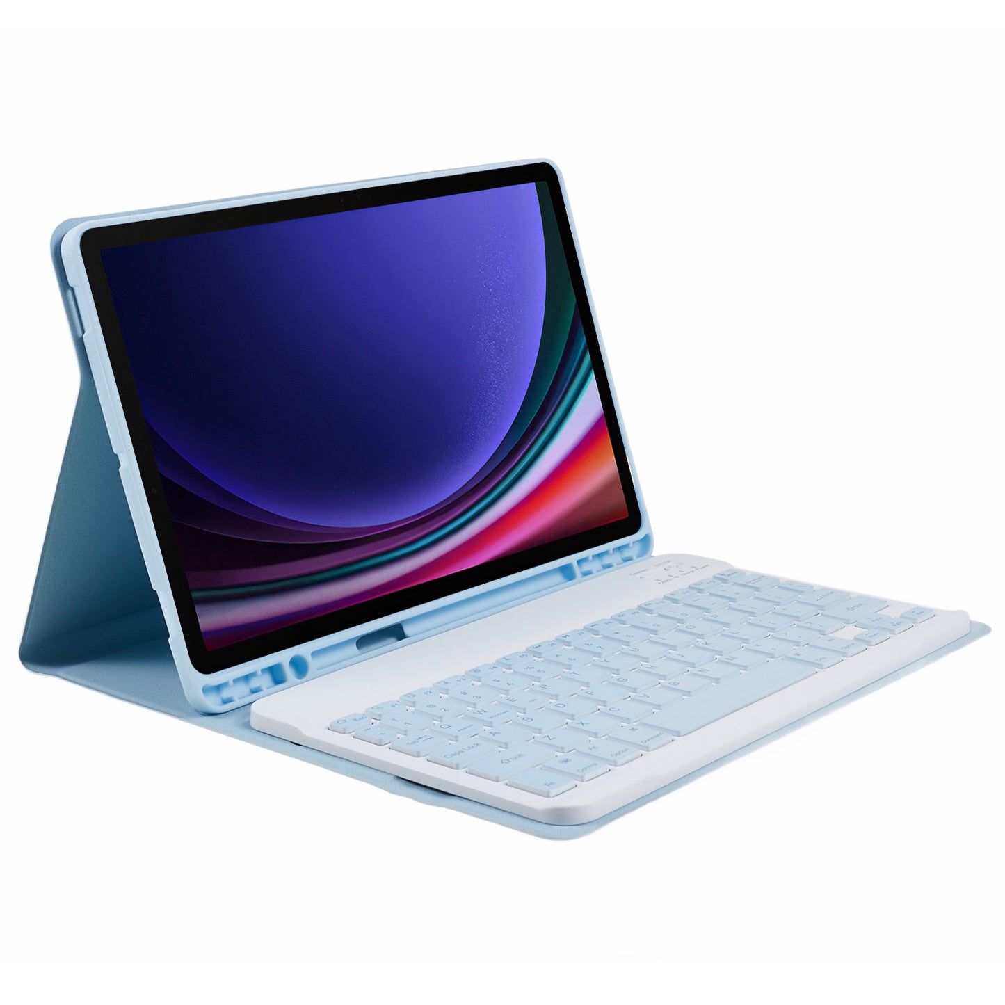 SK-X710 For Samsung Galaxy Tab S9 (X710 / 716B / 718U) Slim Bluetooth Keyboard Anti-Drop PU+PC Tablet Case