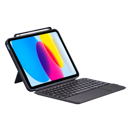U8 Magnetic Detachable Bluetooth Keyboard for iPad 10.9 (2022) Tablet Stand Leather Case Ultra Slim with Touchpad
