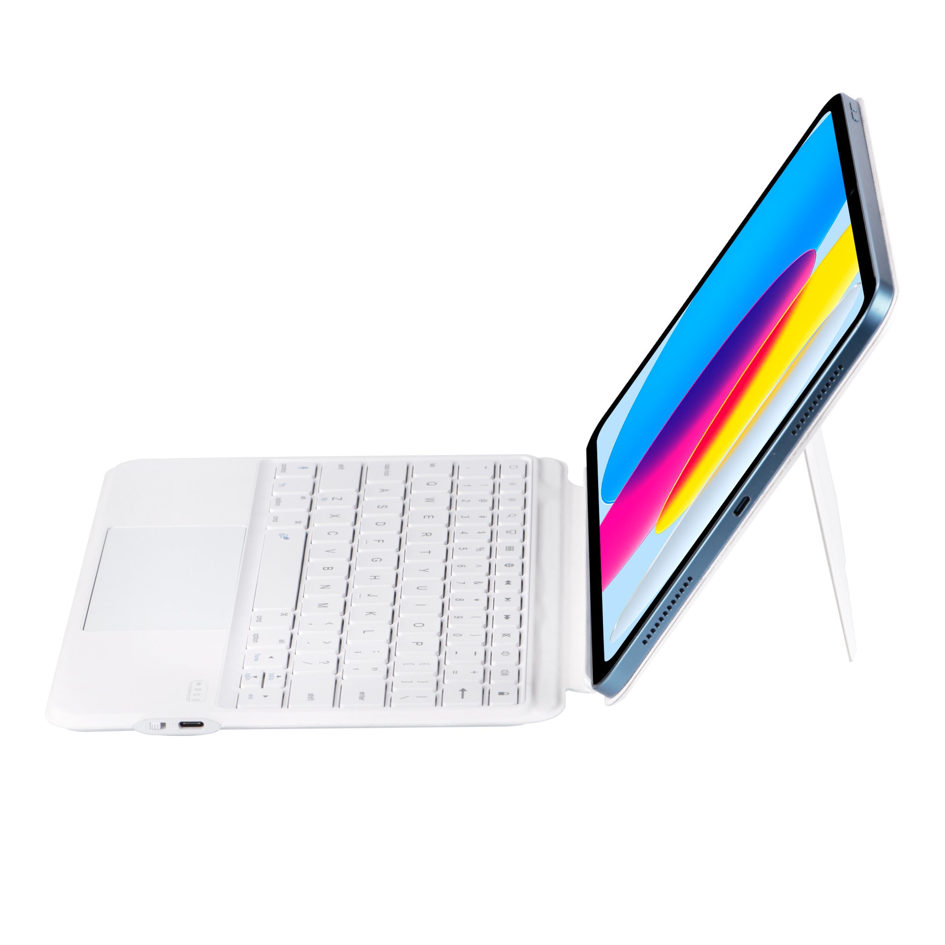 U8 Magnetic Detachable Bluetooth Keyboard for iPad 10.9 (2022) Tablet Stand Leather Case Ultra Slim with Touchpad