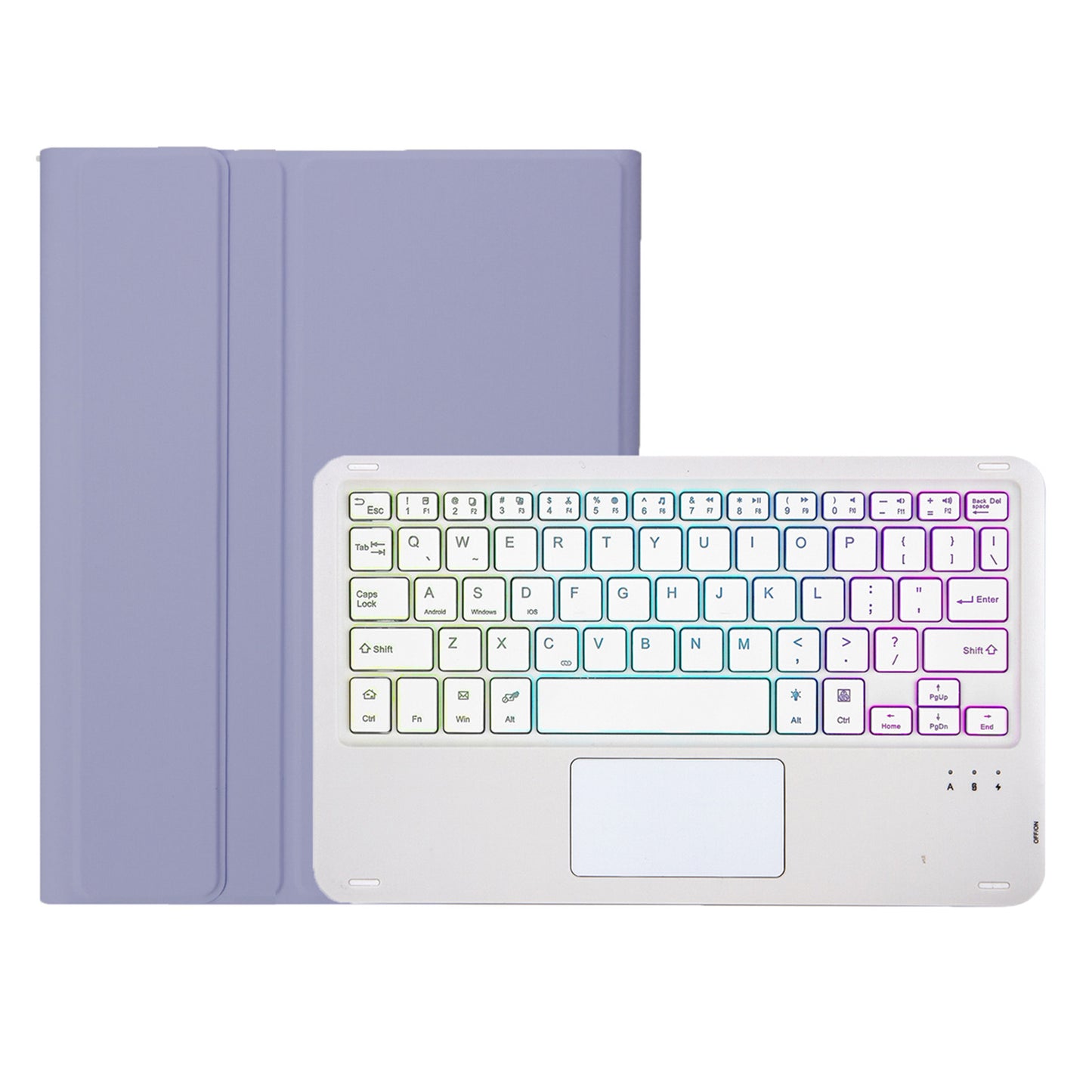 AH14-AS For Huawei MatePad Air 11.5 inch (2023) Detachable Bluetooth Keyboard Case with Touchpad 3 Colors Backlight