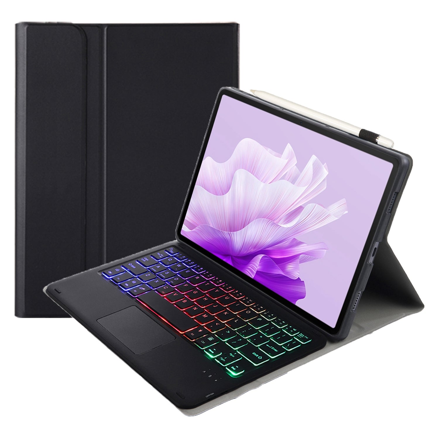 AH14-AS For Huawei MatePad Air 11.5 inch (2023) Detachable Bluetooth Keyboard Case with Touchpad 3 Colors Backlight