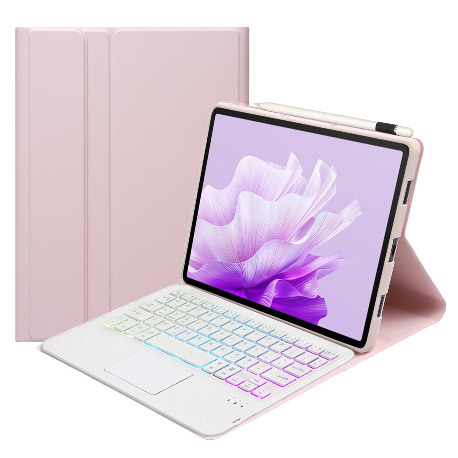 AH14-AS For Huawei MatePad Air 11.5 inch (2023) Detachable Bluetooth Keyboard Case with Touchpad 3 Colors Backlight