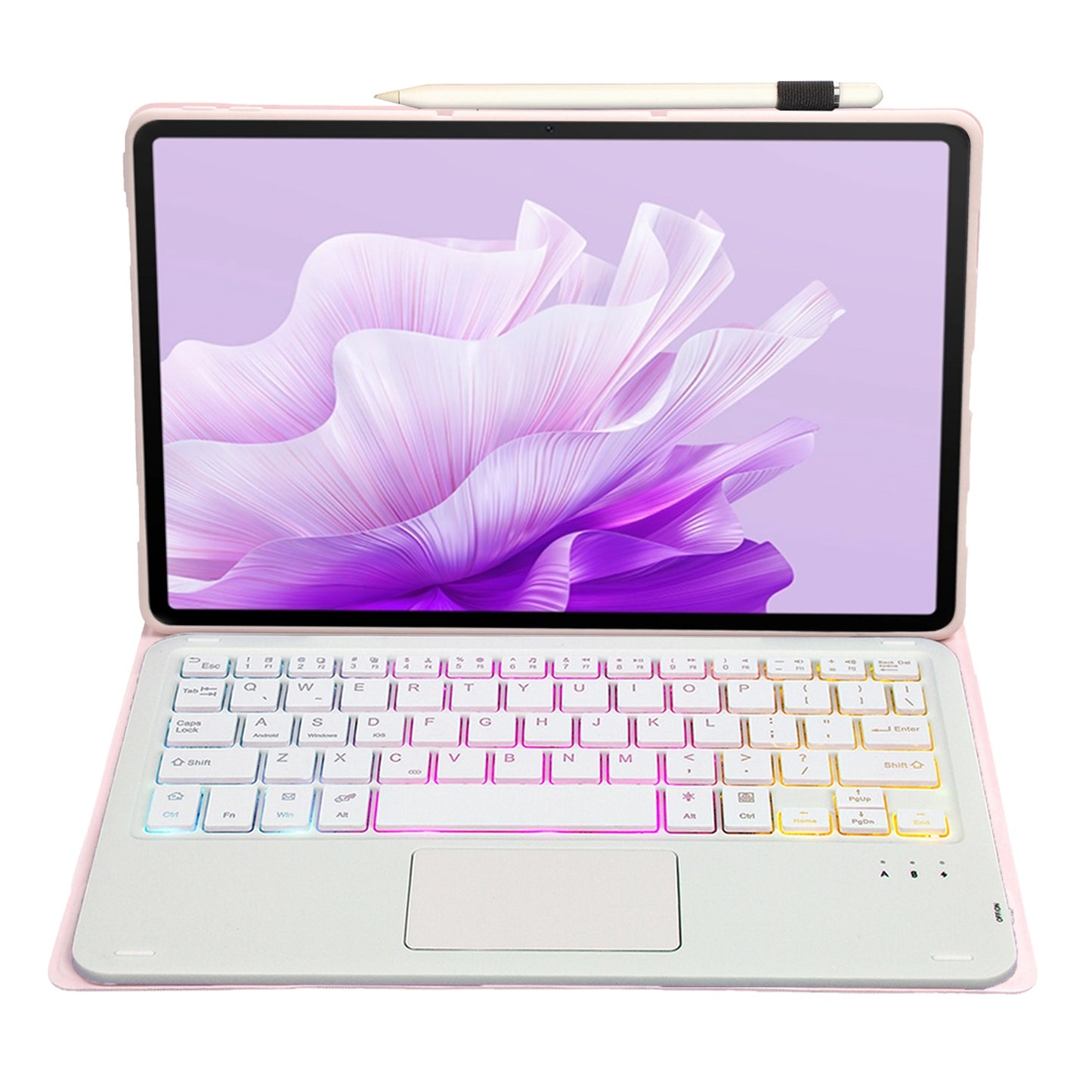 AH14-AS For Huawei MatePad Air 11.5 inch (2023) Detachable Bluetooth Keyboard Case with Touchpad 3 Colors Backlight