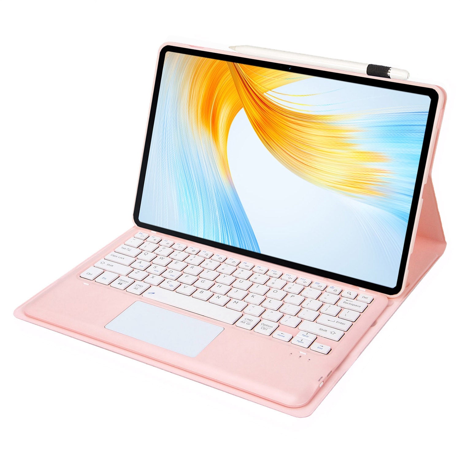 AH16-A For Honor MagicPad 13 Detachable Bluetooth Keyboard Smart Tablet Case with Touchpad Pen Loop