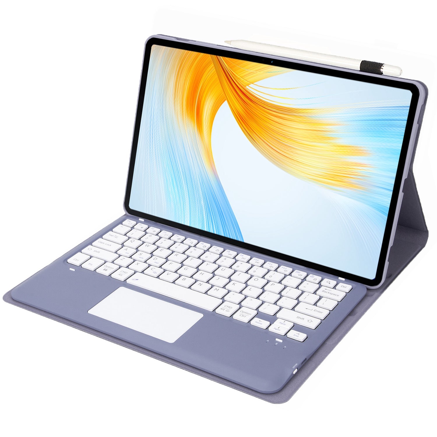 AH16-A For Honor MagicPad 13 Detachable Bluetooth Keyboard Smart Tablet Case with Touchpad Pen Loop