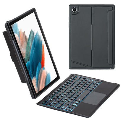 TA08B-AS for Samsung Galaxy Tab A8 10.5 (2022)  /  A8 10.5 (2021) 2 in 1 Bluetooth Keyboard Smart Tablet Case Stand with Pen Holder  /  Touchpad