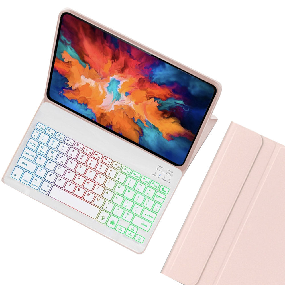 Detachable Bluetooth Keyboard For Lenovo Tab P11 Plus TB-J616F / TB-J607L Smart Tablet Case Stand with Backlight