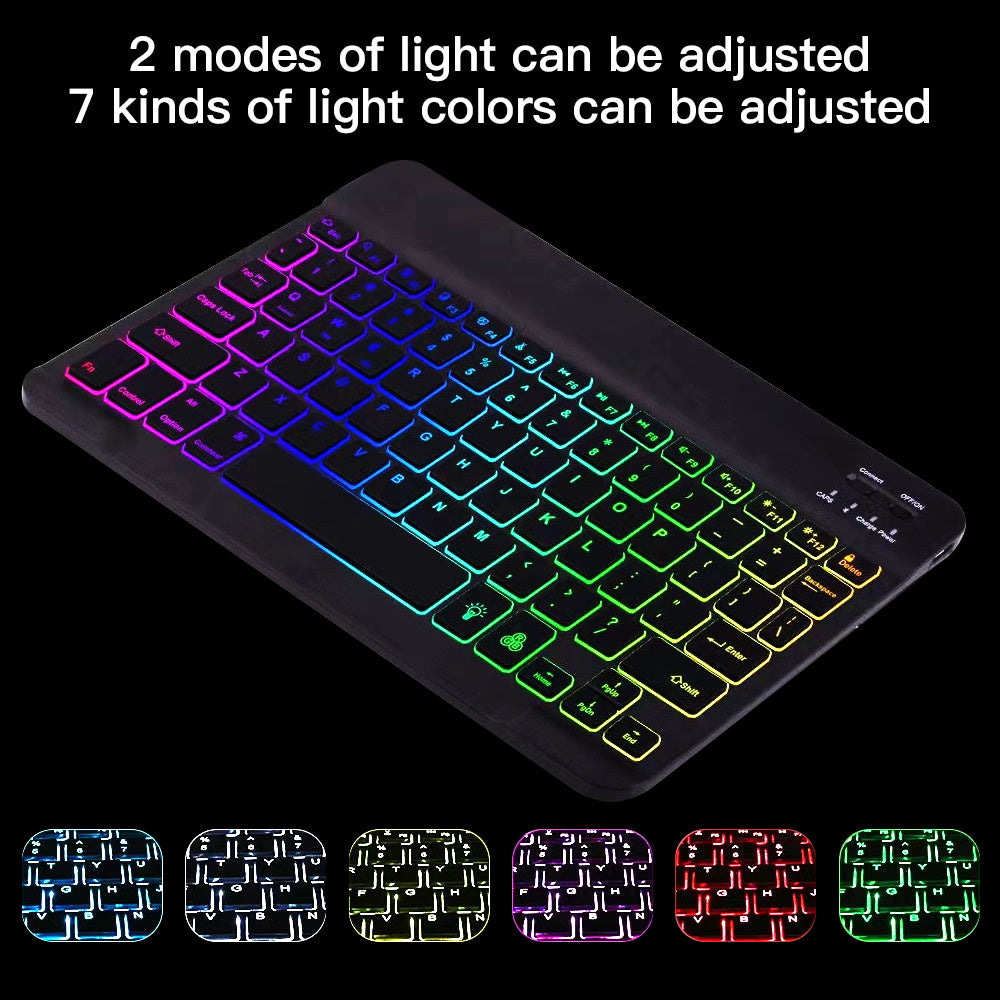 For Lenovo Tab P11 TB-J606F / L Backlight 2 in 1 Bluetooth Keyboard Tablet Case Stand with Mouse