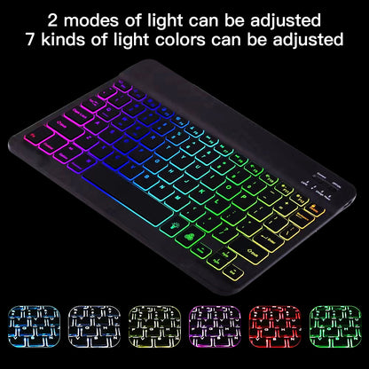 For Lenovo Tab P11 TB-J606F / L Backlight 2 in 1 Bluetooth Keyboard Tablet Case Stand with Mouse